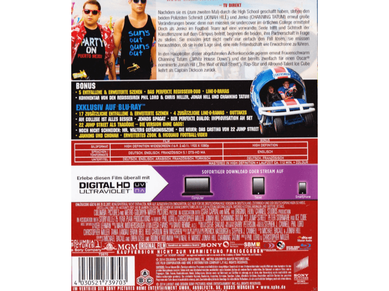 Klicke auf die Grafik für eine vergrößerte Ansicht  Name: 22-Jump-Street-%28Steelbook-Edition%29---%28Blu-ray%29.png Ansichten: 1 Größe: 173,3 KB ID: 13979