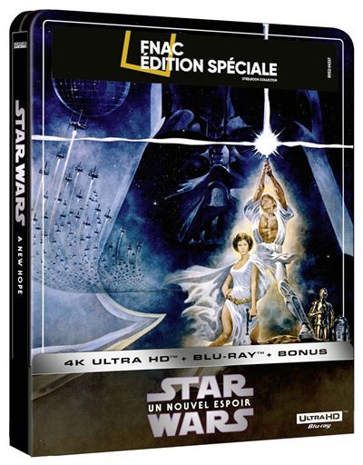 Klicke auf die Grafik für eine vergrößerte Ansicht  Name: Star-Wars-Episode-IV-Un-nouvel-espoir-Steelbook-Exclusivite-Fnac-Blu-ray-4K-Ultra-HD.jpg Ansichten: 0 Größe: 47,6 KB ID: 281092