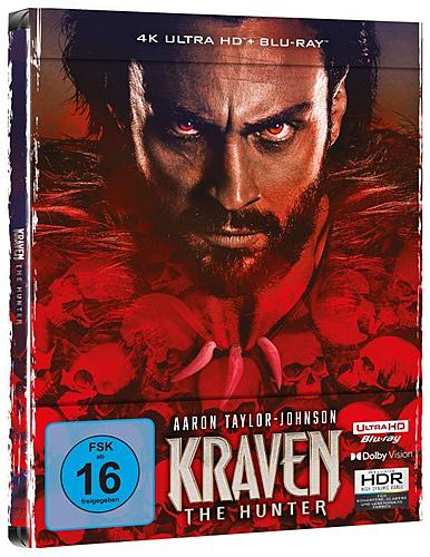 Klicke auf die Grafik für eine vergrößerte Ansicht  Name: Kraven The Hunter_Steelbook_3D_800x800.jpg Ansichten: 0 Größe: 102,3 KB ID: 433504